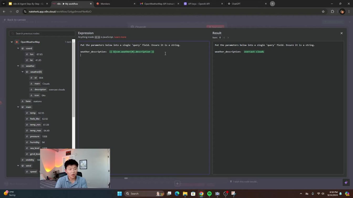 Build your first NO CODE AI Agent in n8n (for beginners) 10번째 장면
