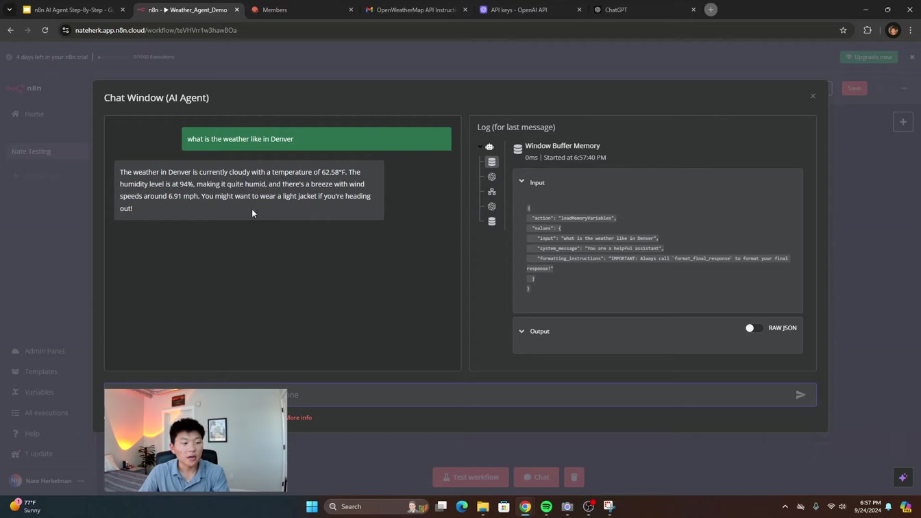 Build your first NO CODE AI Agent in n8n (for beginners) 18번째 장면
