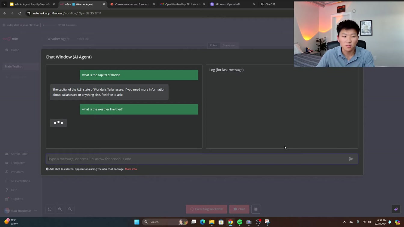 Build your first NO CODE AI Agent in n8n (for beginners) 2번째 장면