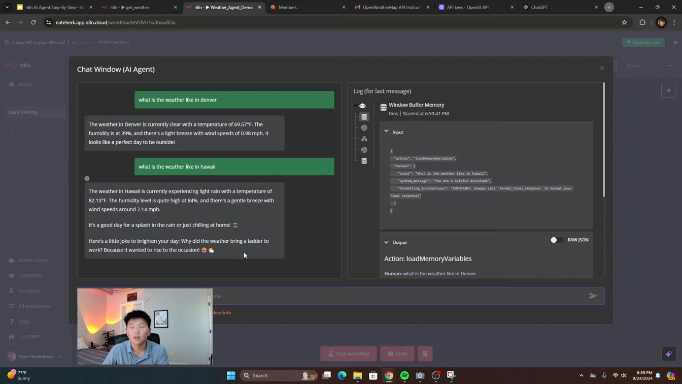 Build your first NO CODE AI Agent in n8n (for beginners) 20번째 장면