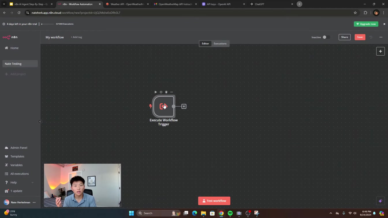 Build your first NO CODE AI Agent in n8n (for beginners) 5번째 장면