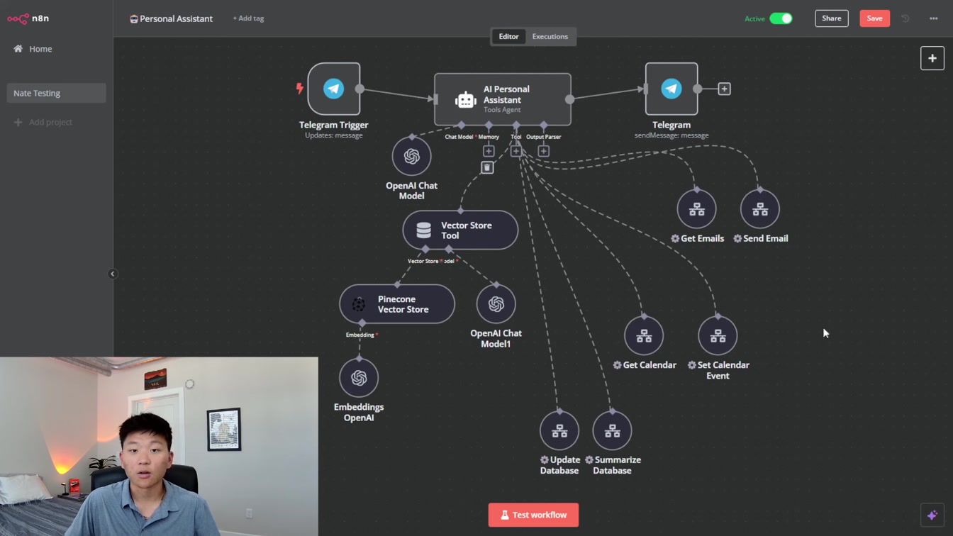 I Built a Personal Assistant AI Agent with No Code in n8n 24번째 장면