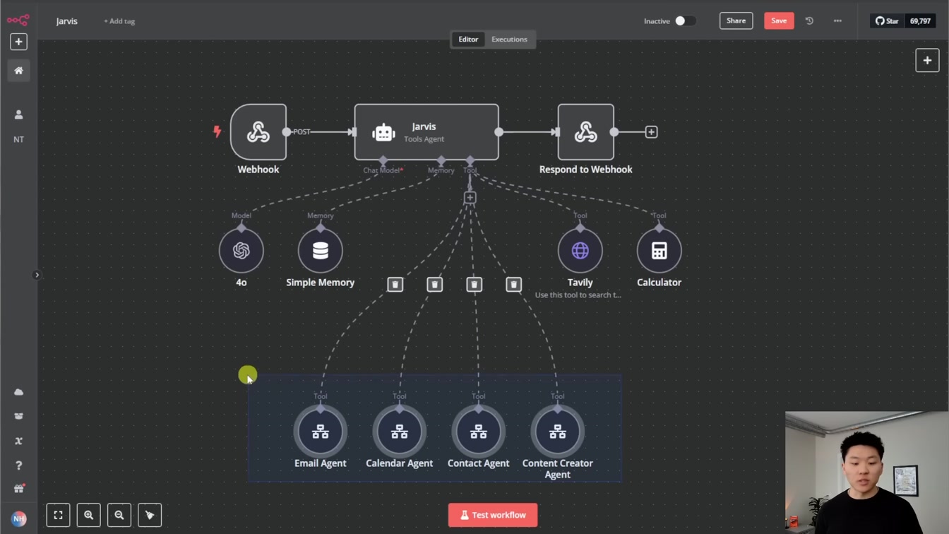 How I Built JARVIS with No Code (Tutorial w/ Lovable, ElevenLabs, n8n) 2번째 장면