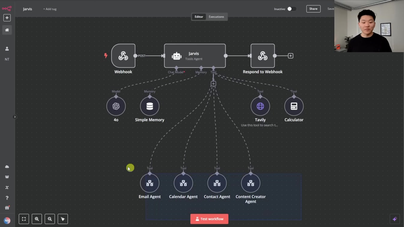 How I Built JARVIS with No Code (Tutorial w/ Lovable, ElevenLabs, n8n) 5번째 장면