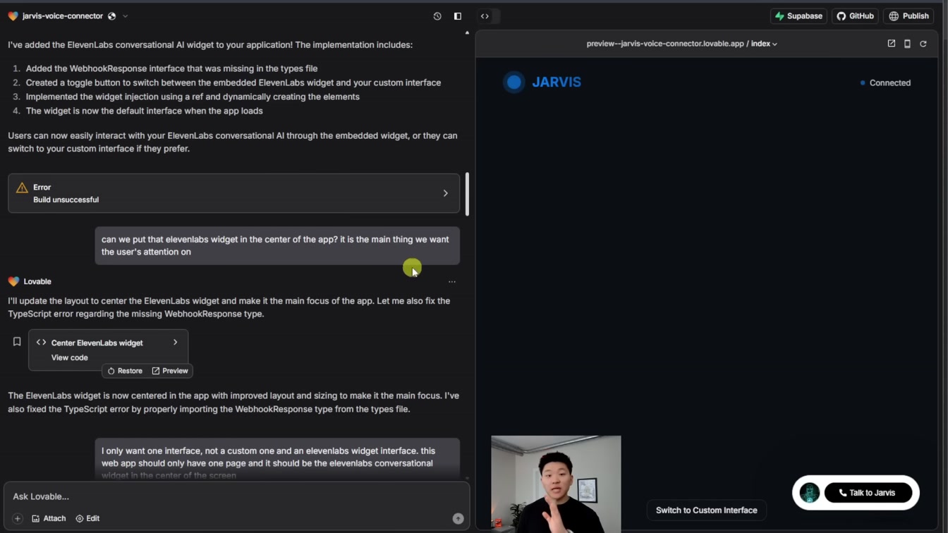 How I Built JARVIS with No Code (Tutorial w/ Lovable, ElevenLabs, n8n) 8번째 장면