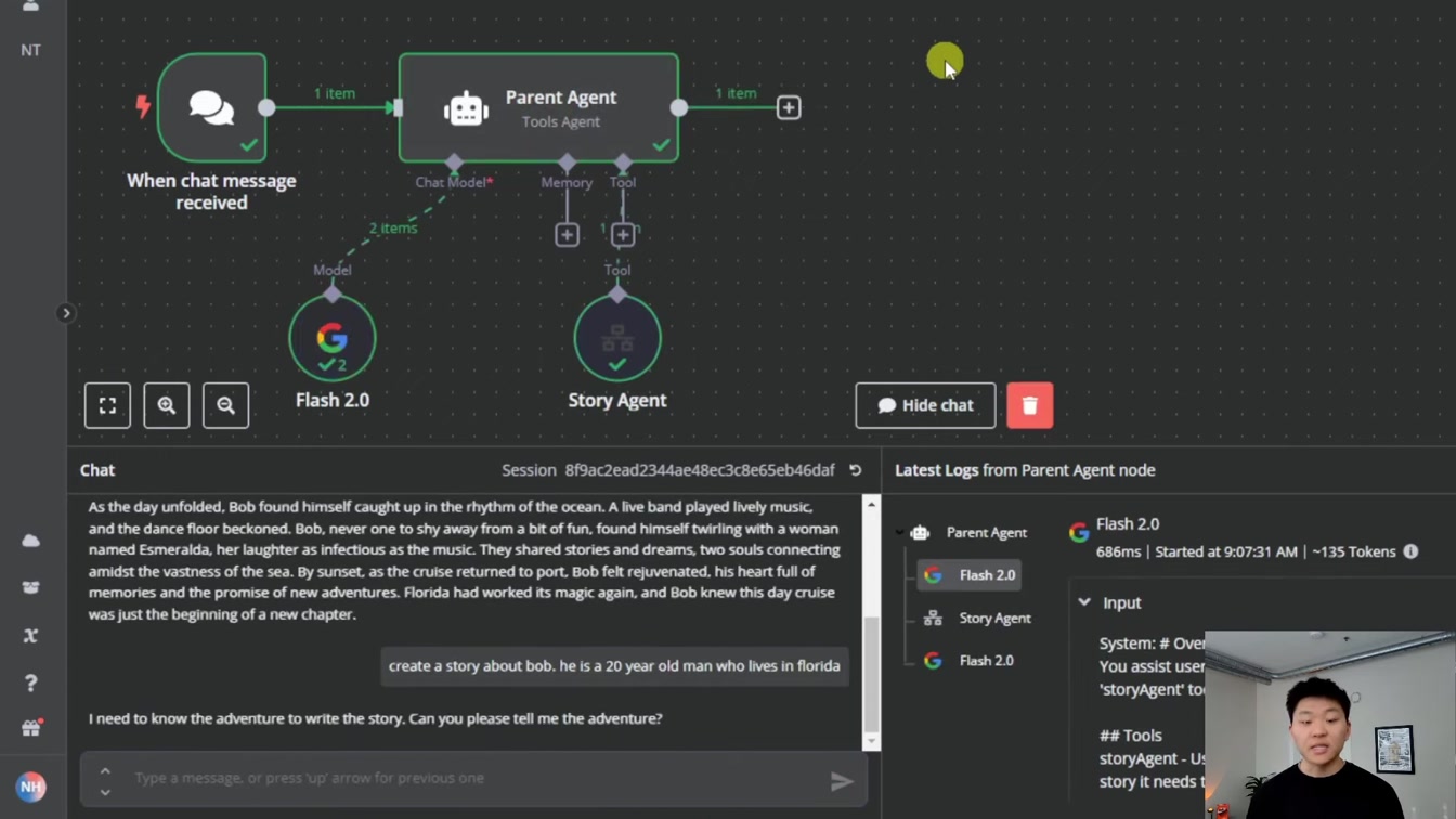 Make Your Agents Communicate Better in n8n (Feedback, Specifying Inputs, Agent Logs) 14번째 장면
