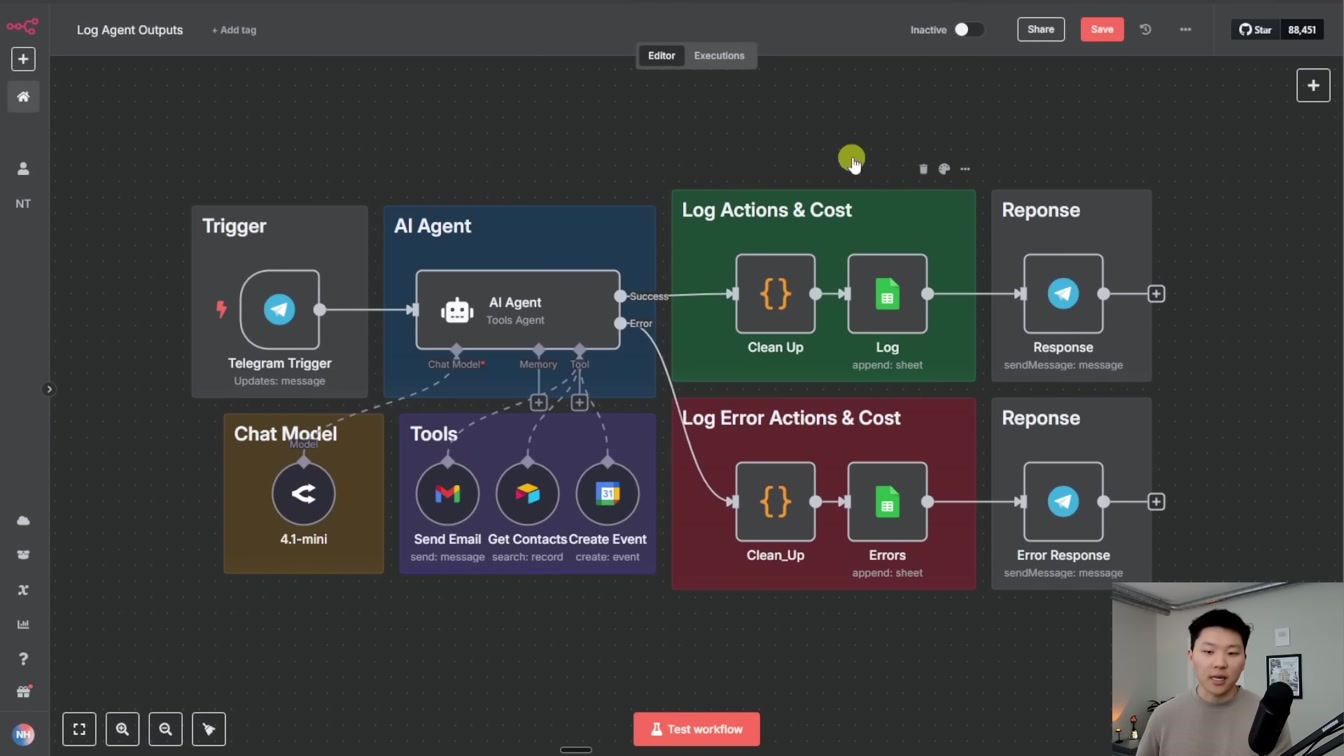 How I Auto Track AI Agent Actions and Token Usage (n8n tutorial) 14번째 장면