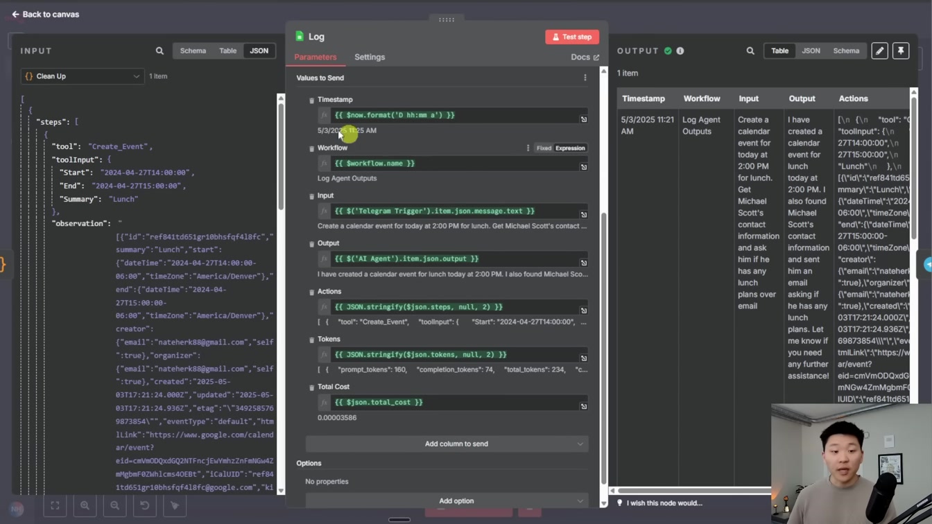 How I Auto Track AI Agent Actions and Token Usage (n8n tutorial) 9번째 장면