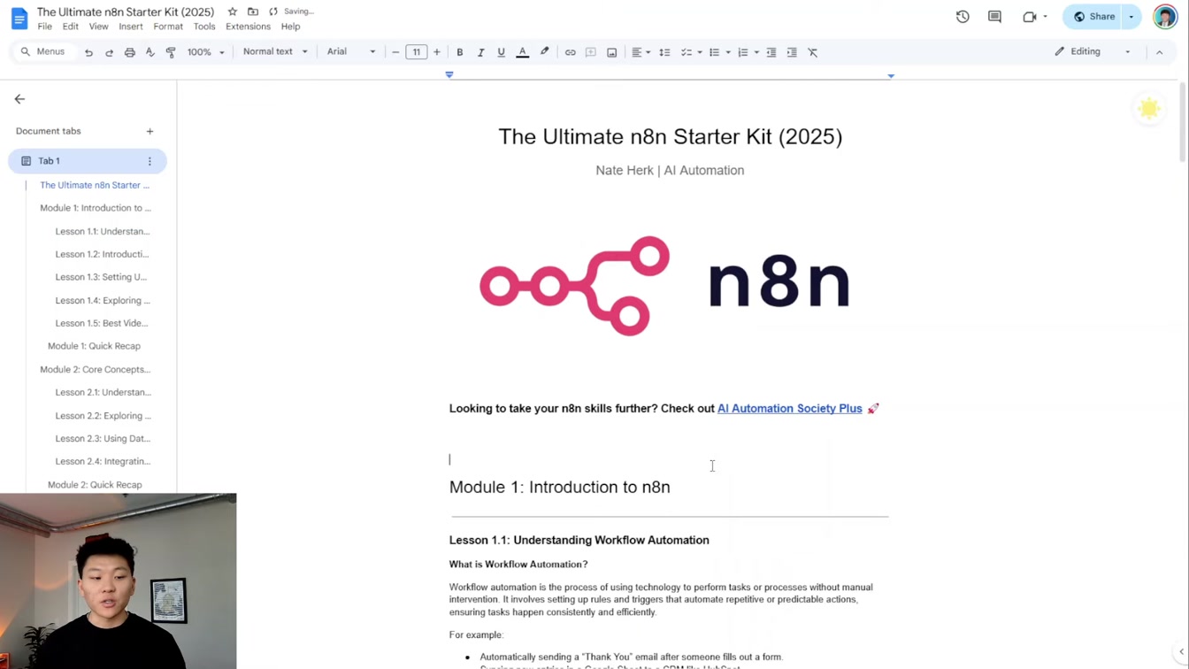 The Ultimate n8n Starter Kit (2025) (Free) 4번째 장면