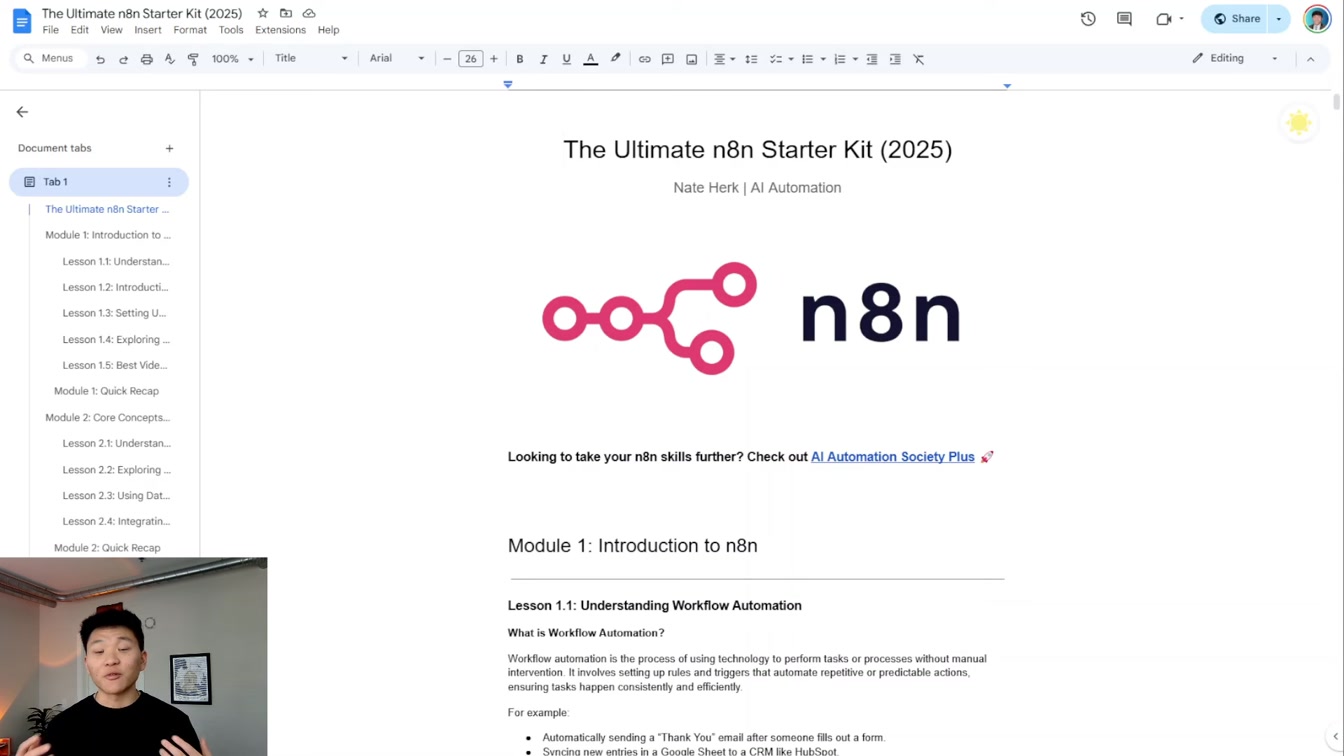The Ultimate n8n Starter Kit (2025) (Free) 8번째 장면