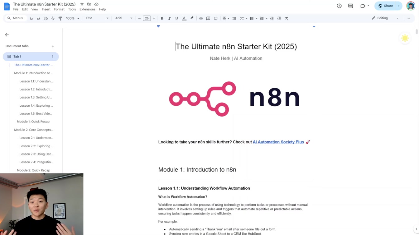 The Ultimate n8n Starter Kit (2025) (Free) 9번째 장면