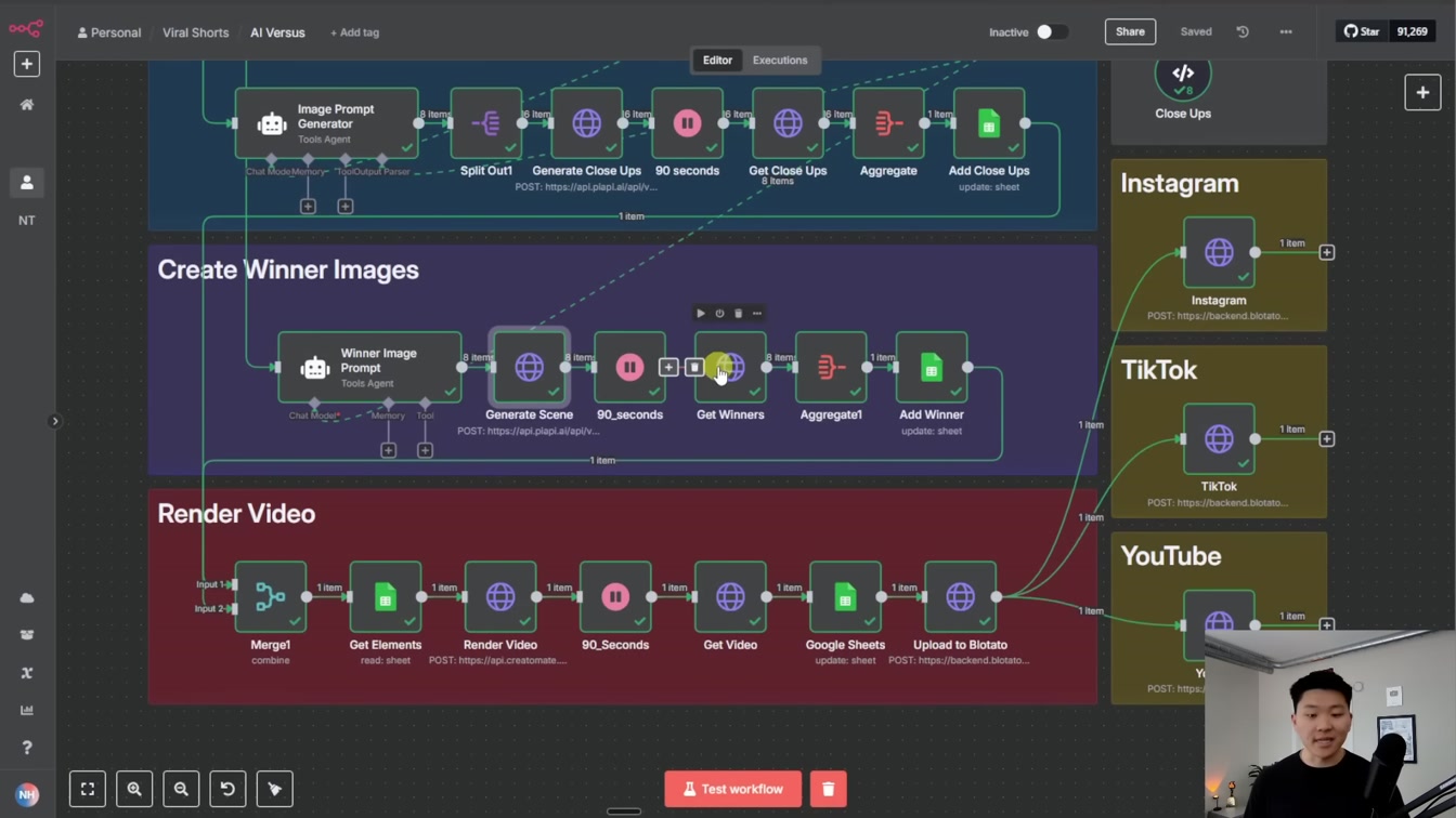 This AI System Creates & Posts Faceless Shorts 24/7 (free n8n template) 12번째 장면