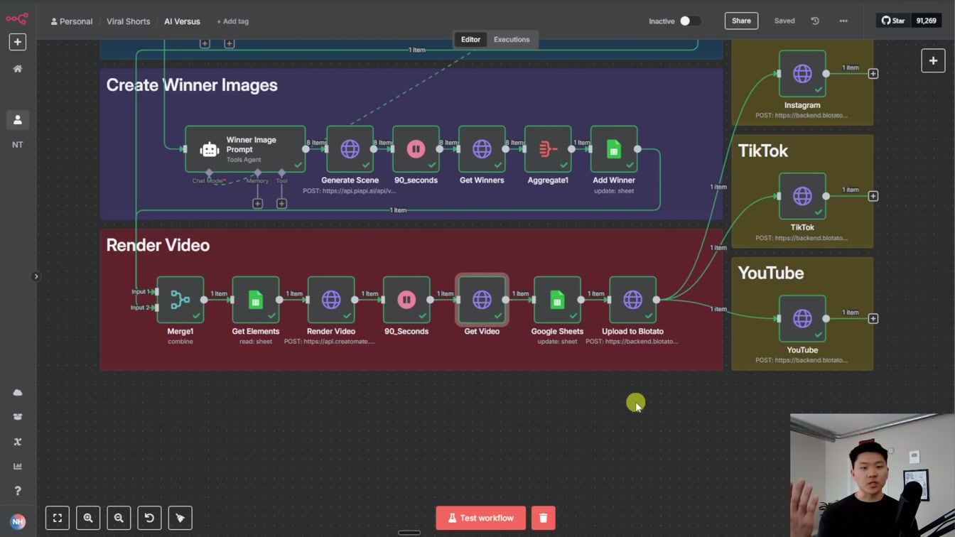 This AI System Creates & Posts Faceless Shorts 24/7 (free n8n template) 16번째 장면