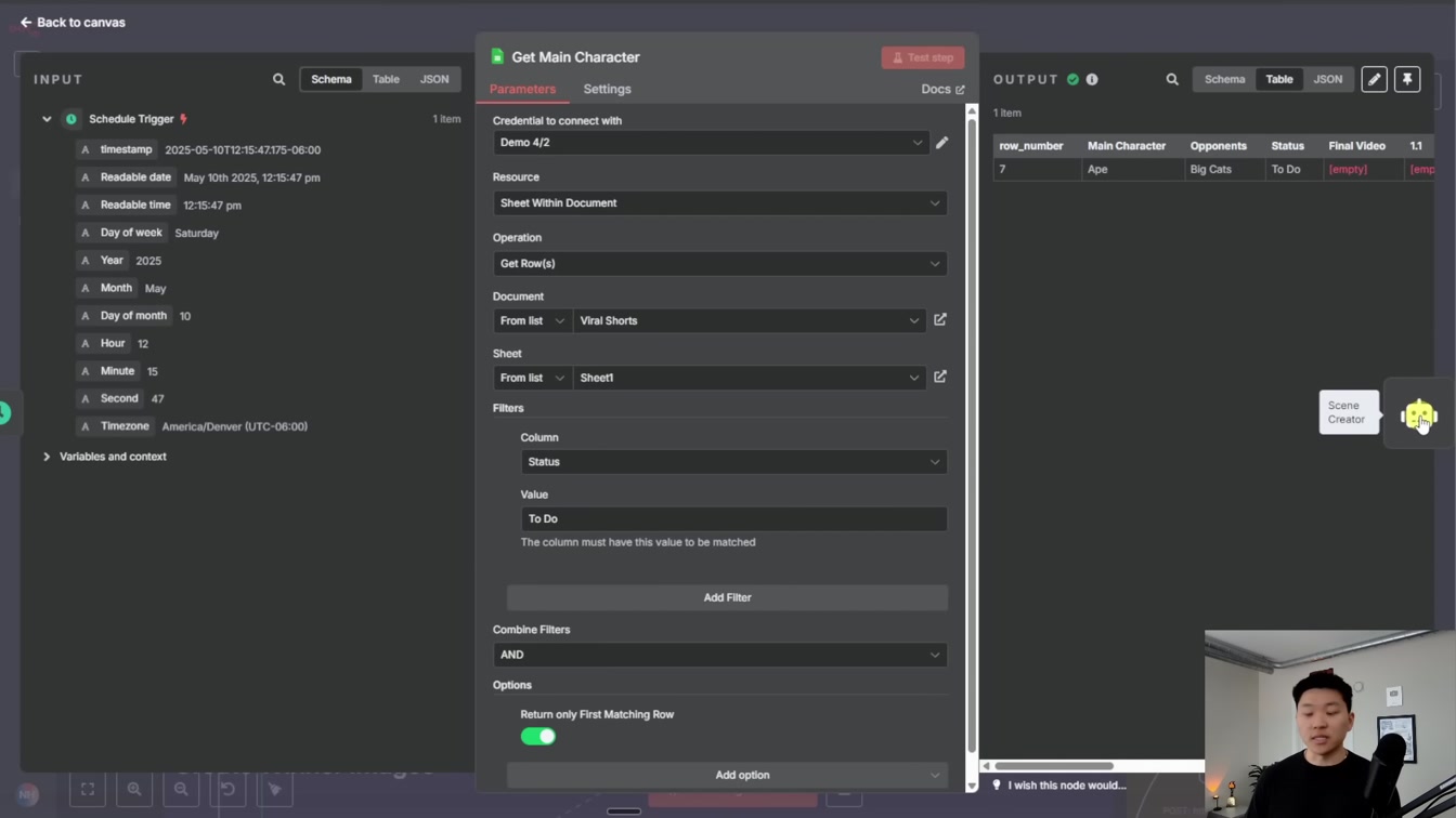 This AI System Creates & Posts Faceless Shorts 24/7 (free n8n template) 3번째 장면