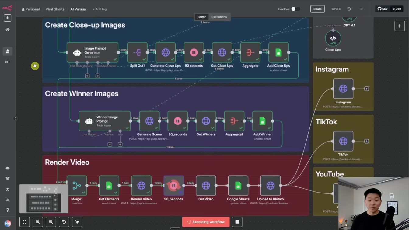 This AI System Creates & Posts Faceless Shorts 24/7 (free n8n template) 5번째 장면