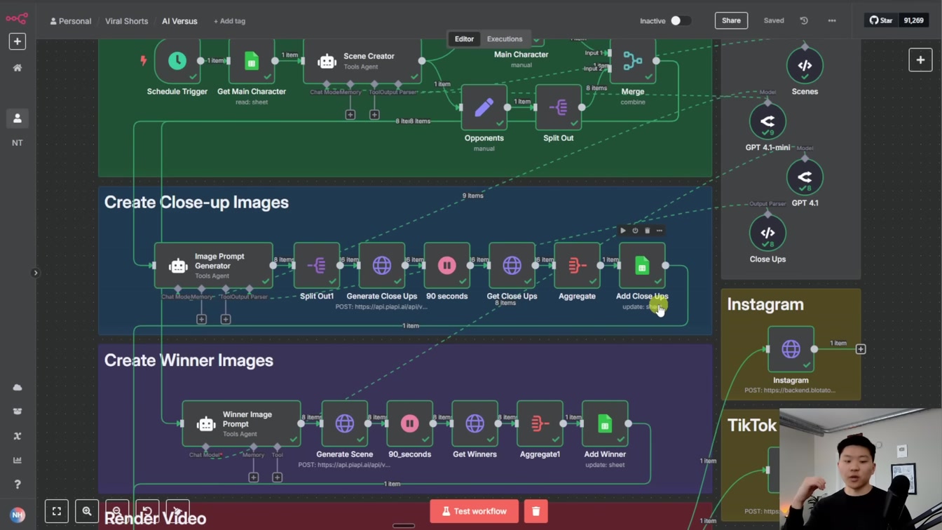 This AI System Creates & Posts Faceless Shorts 24/7 (free n8n template) 9번째 장면