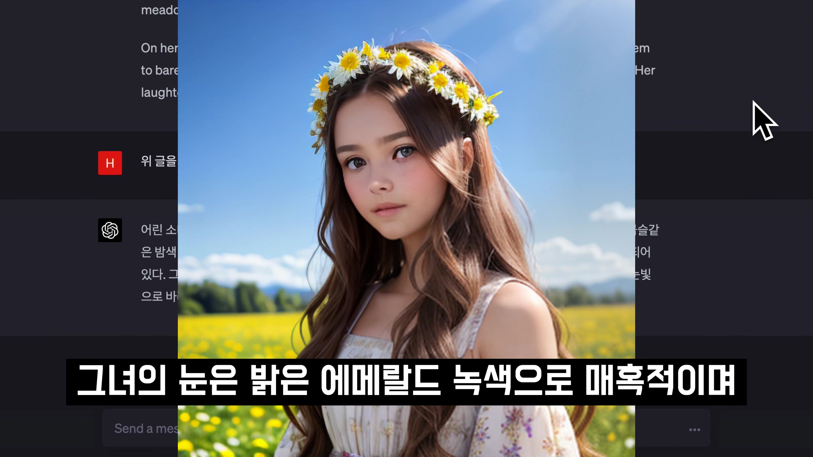 무조건 해보세요! 챗GPT4의 완벽한 묘사력 + 최신 AI 이미지 생성기 = 환상적인 결과물! Lasco.ai 인공지능 이미지 생성기! 오후다섯씨 12번째 장면