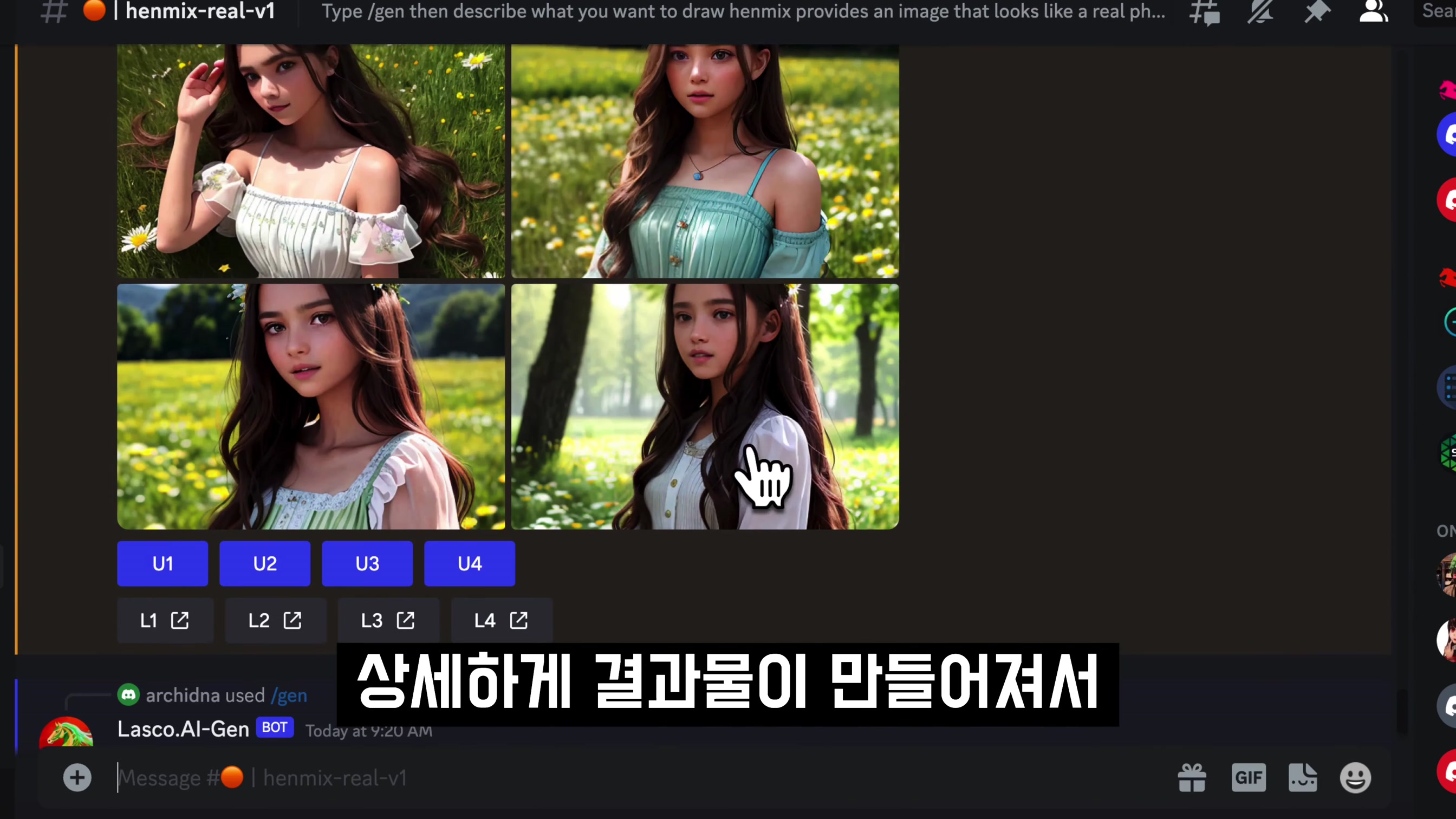 무조건 해보세요! 챗GPT4의 완벽한 묘사력 + 최신 AI 이미지 생성기 = 환상적인 결과물! Lasco.ai 인공지능 이미지 생성기! 오후다섯씨 15번째 장면