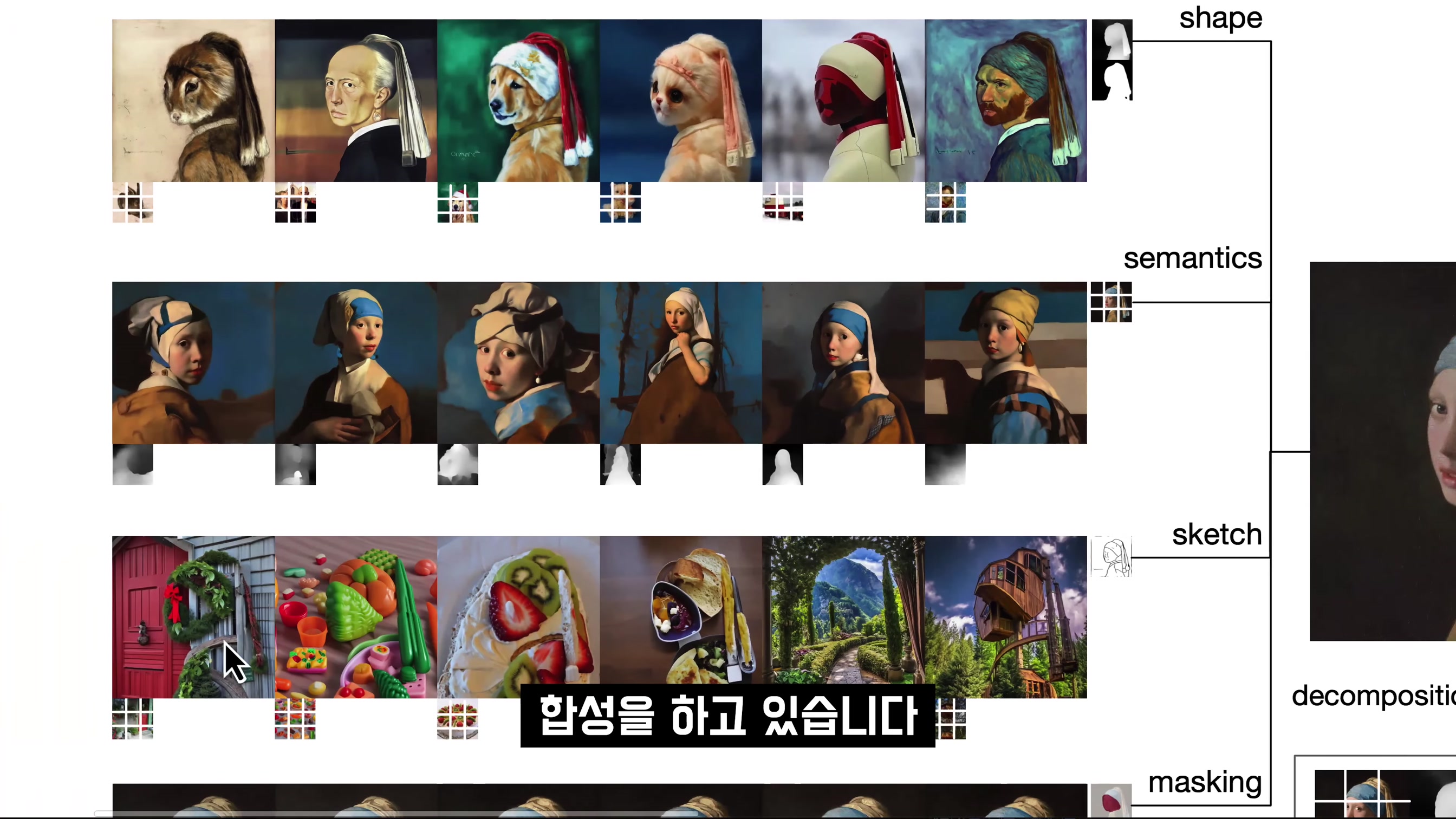 AI 이미지 생성 최신 기술과 원리 & 미래! 컴포저 Composer 미드저니 달리2 스테이블 디퓨전 stable diffusion 레오나르도 떨고 있나?  〔오후다섯씨〕 10번째 장면