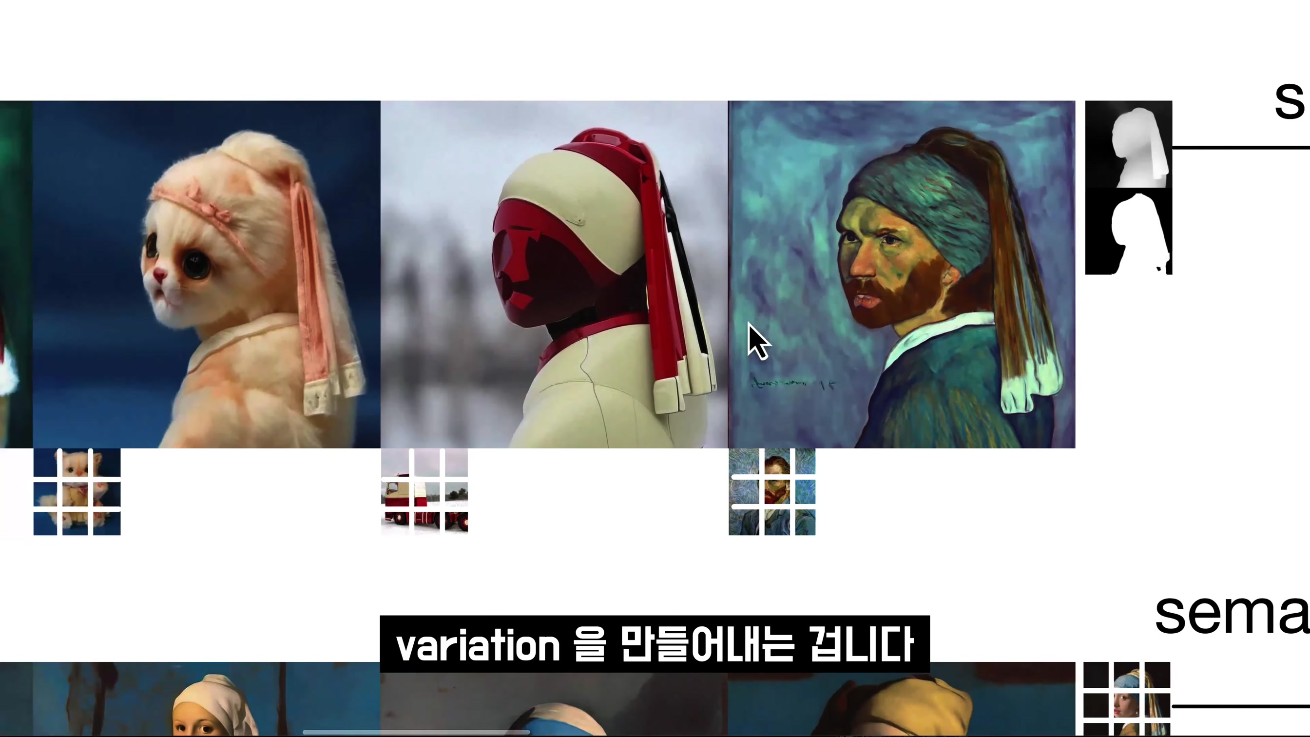 AI 이미지 생성 최신 기술과 원리 & 미래! 컴포저 Composer 미드저니 달리2 스테이블 디퓨전 stable diffusion 레오나르도 떨고 있나?  〔오후다섯씨〕 9번째 장면