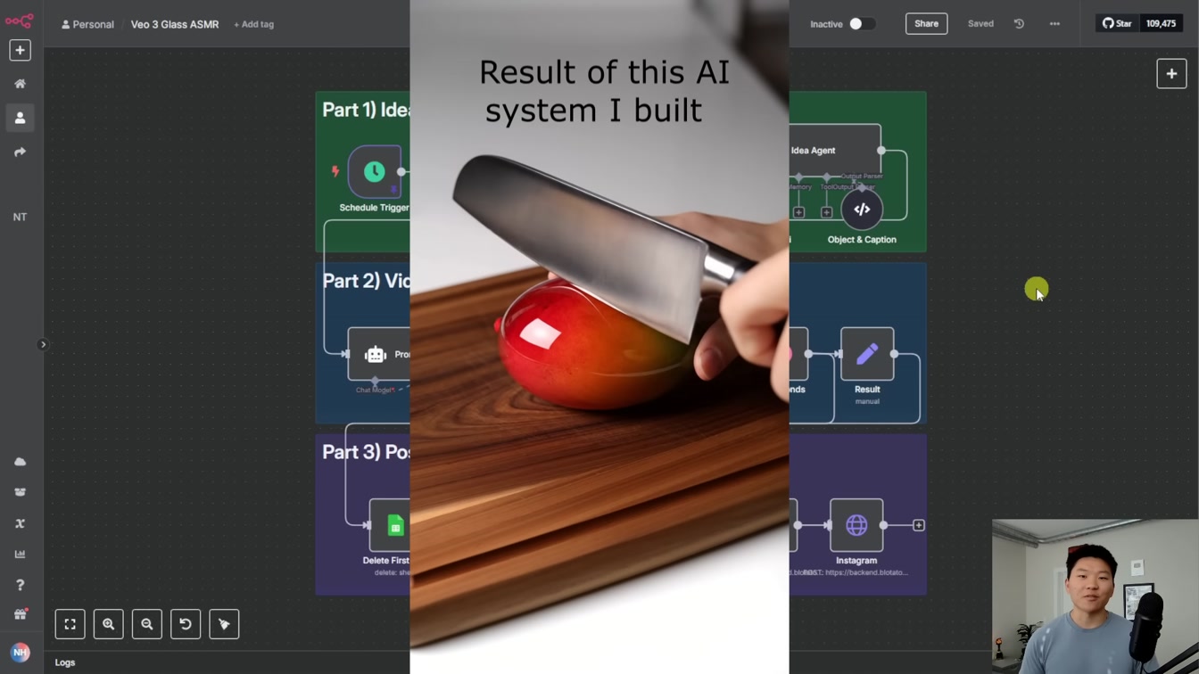 This AI System Posts Viral ASMR Shorts Hourly (free template) 1번째 장면