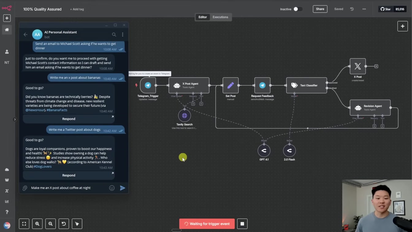 The Secret to Making AI Agents 100% Reliable - Human in the Loop (n8n) 1번째 장면