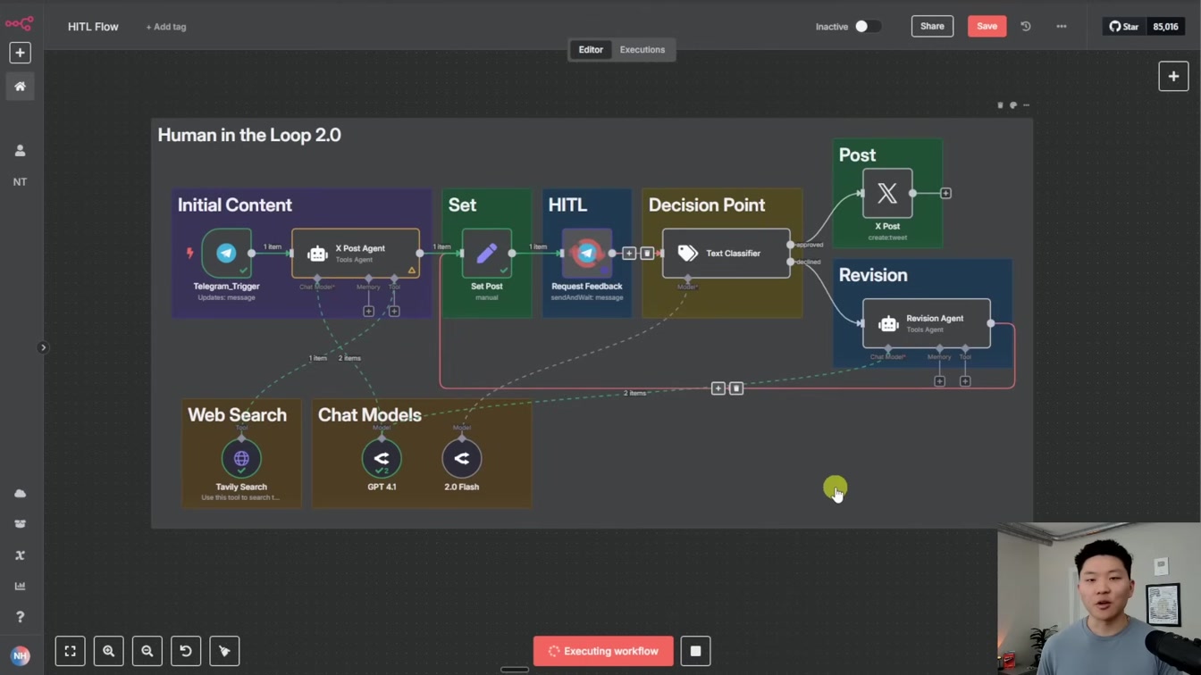 The Secret to Making AI Agents 100% Reliable - Human in the Loop (n8n) 11번째 장면