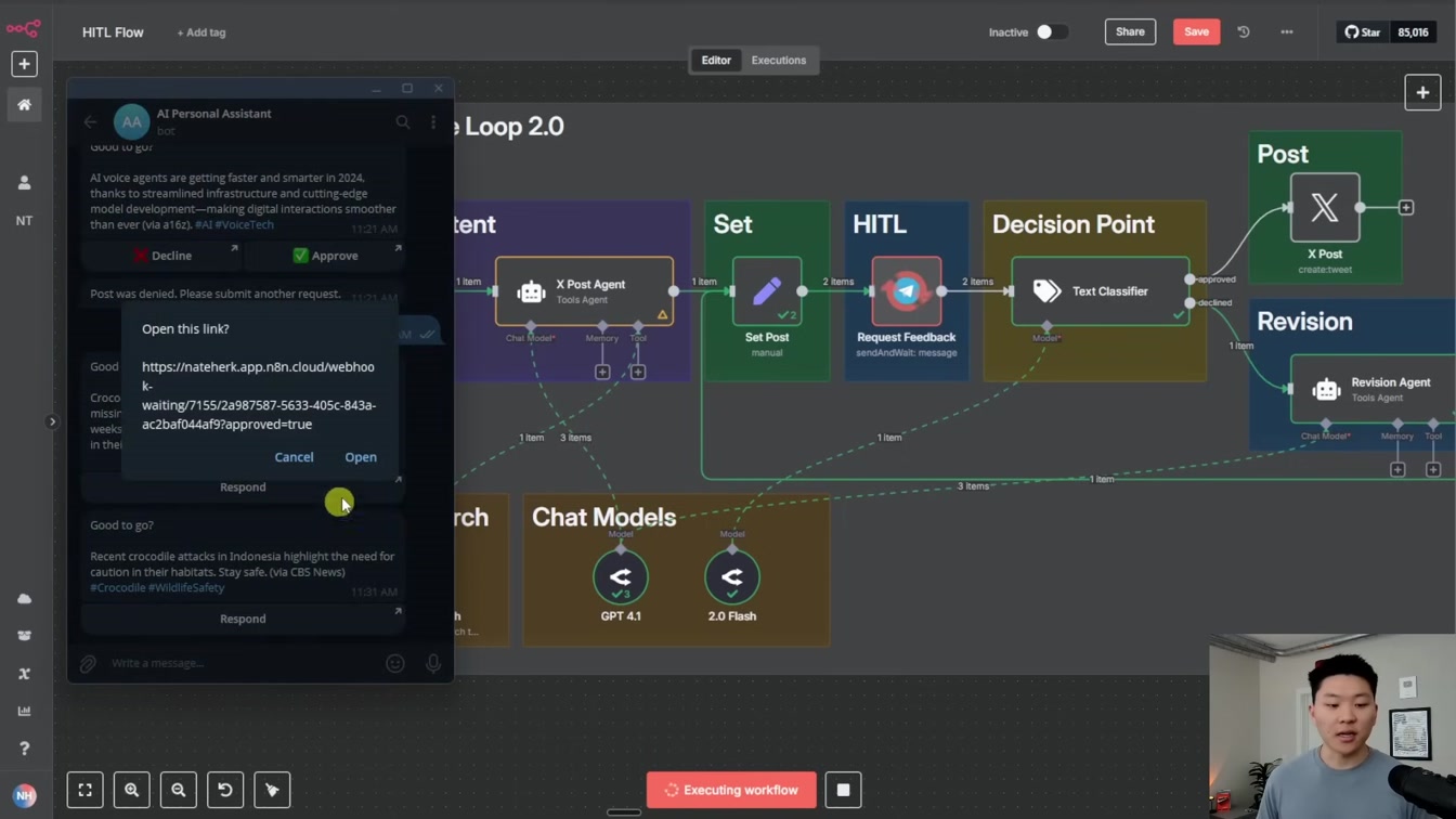 The Secret to Making AI Agents 100% Reliable - Human in the Loop (n8n) 16번째 장면