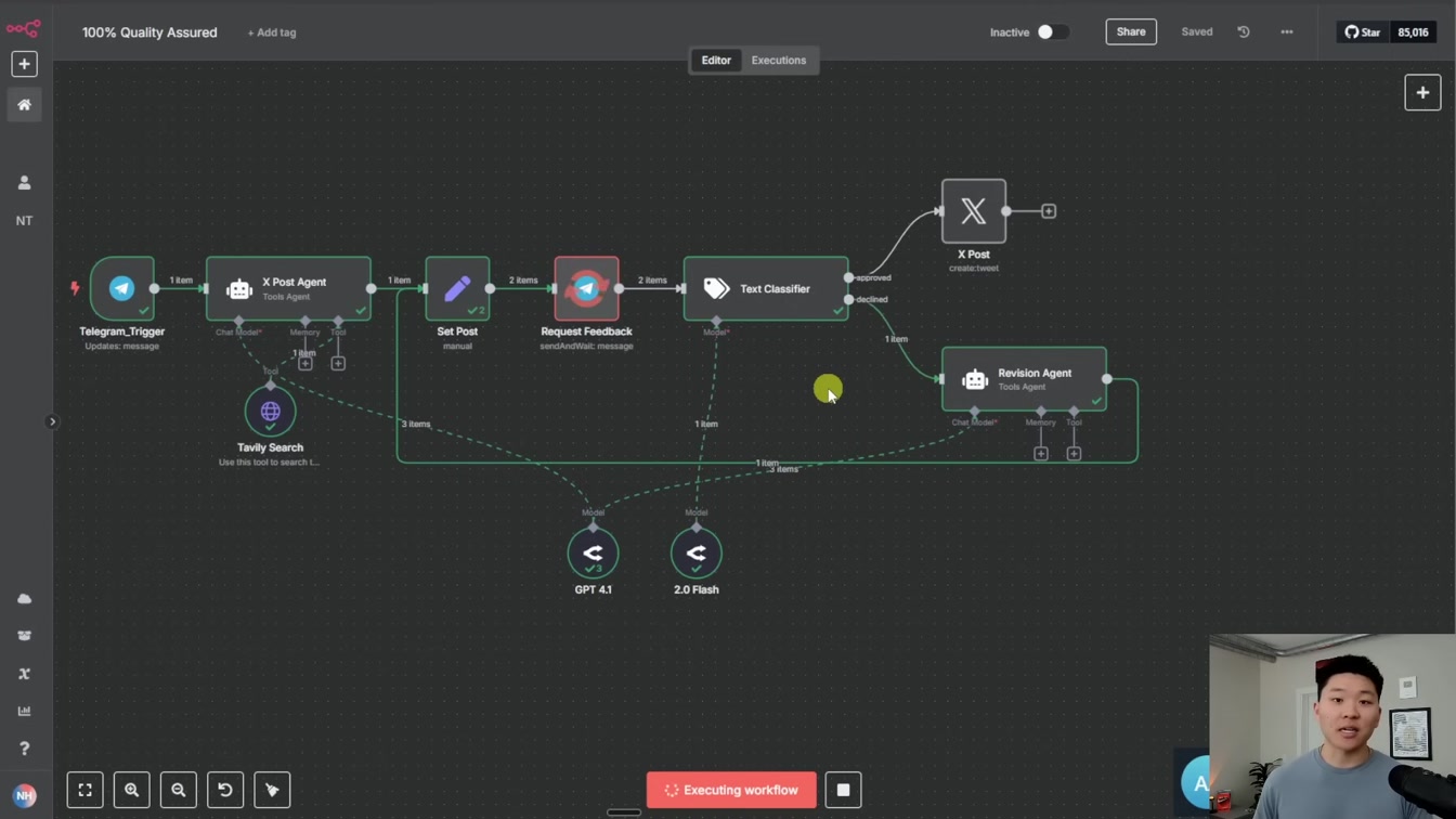 The Secret to Making AI Agents 100% Reliable - Human in the Loop (n8n) 2번째 장면