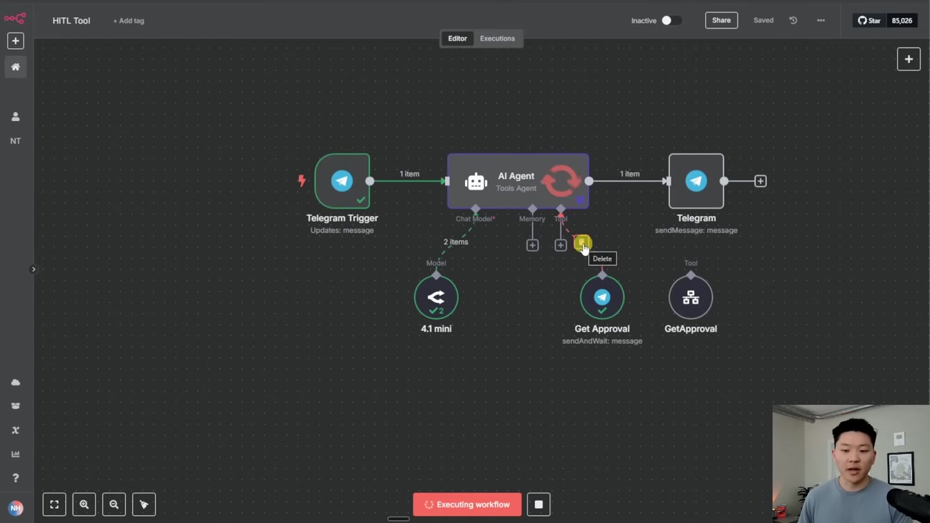 The Secret to Making AI Agents 100% Reliable - Human in the Loop (n8n) 20번째 장면