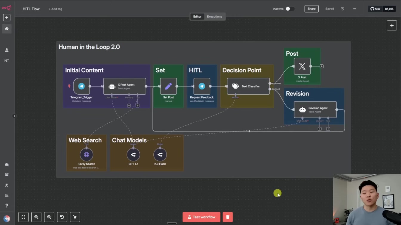 The Secret to Making AI Agents 100% Reliable - Human in the Loop (n8n) 3번째 장면