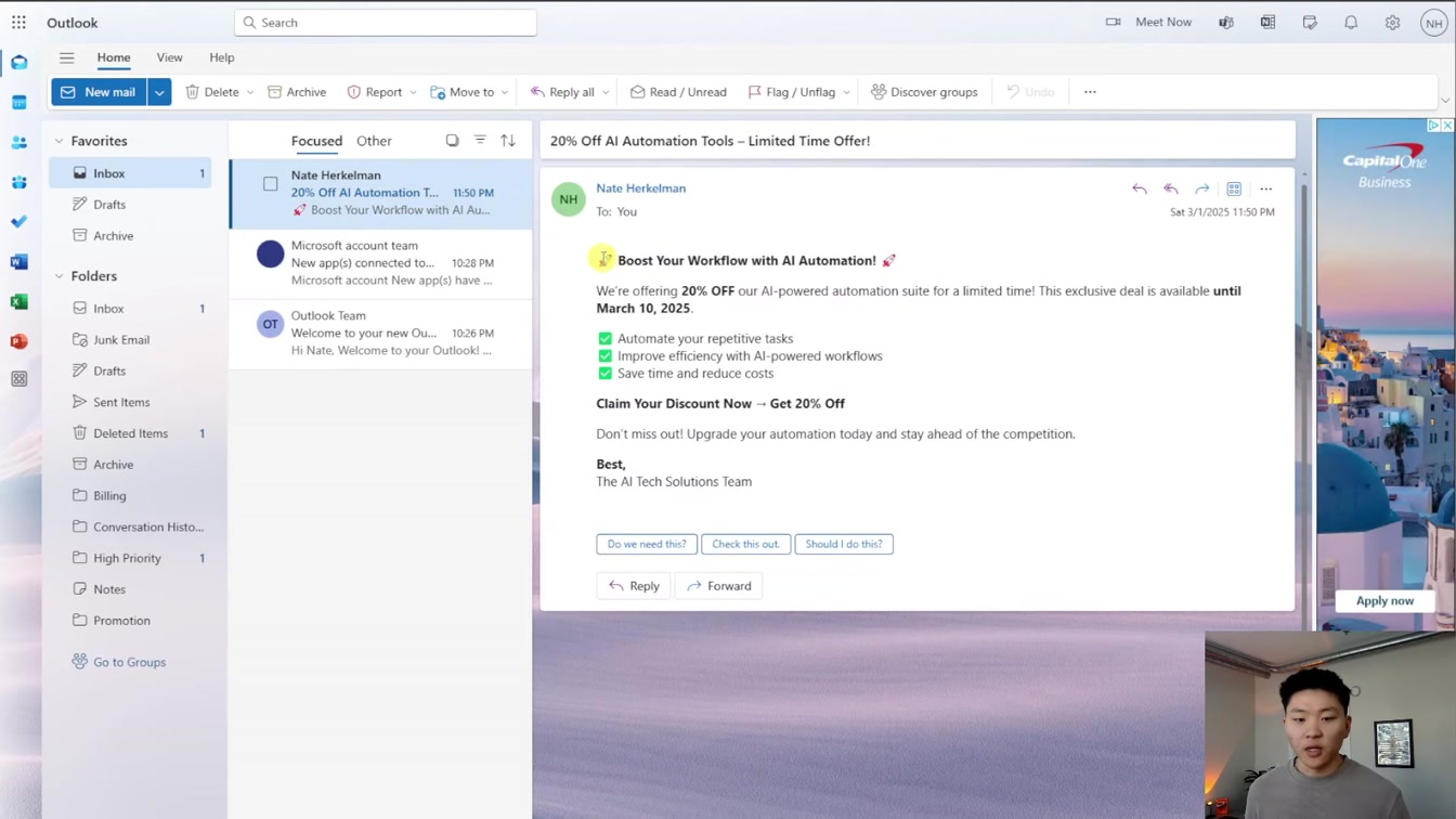 How to Build an Outlook Inbox Manager in n8n (Step-by-Step, No Code) 19번째 장면