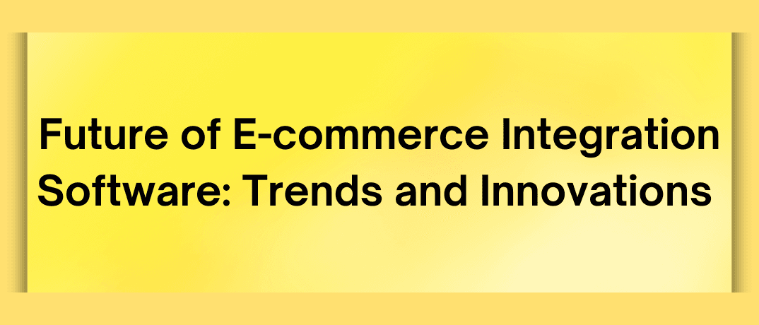 Future of E-commerce Integration Software