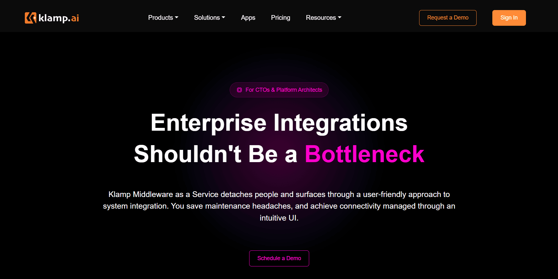 Klamp's Middleware as a Service for Seamless Workflows