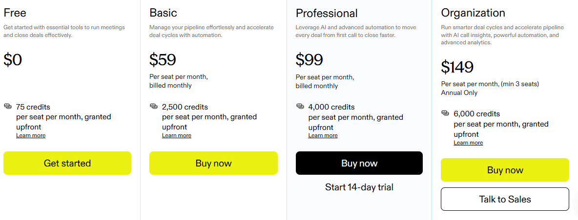 Apollo.io pricing