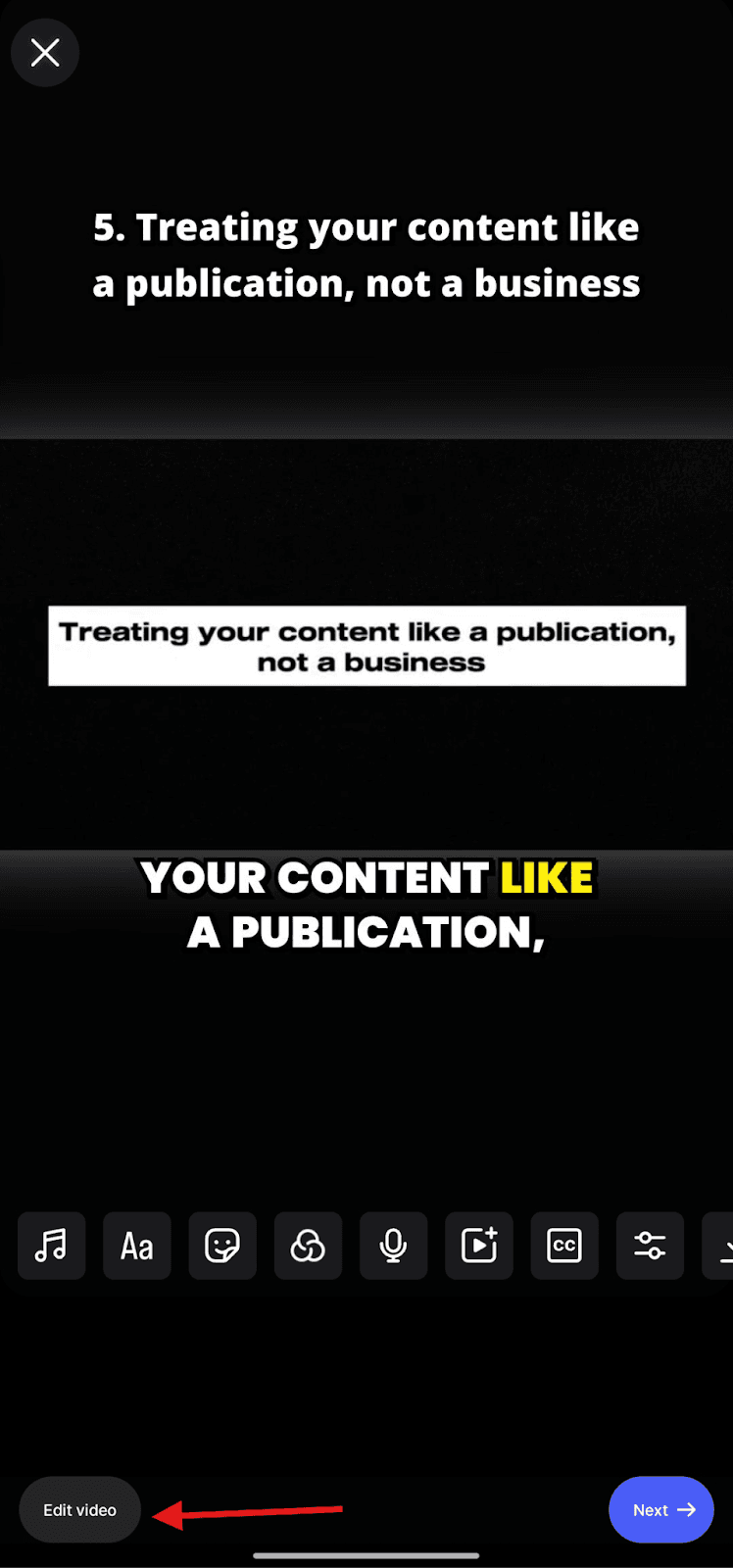 Access the Editing Interface
