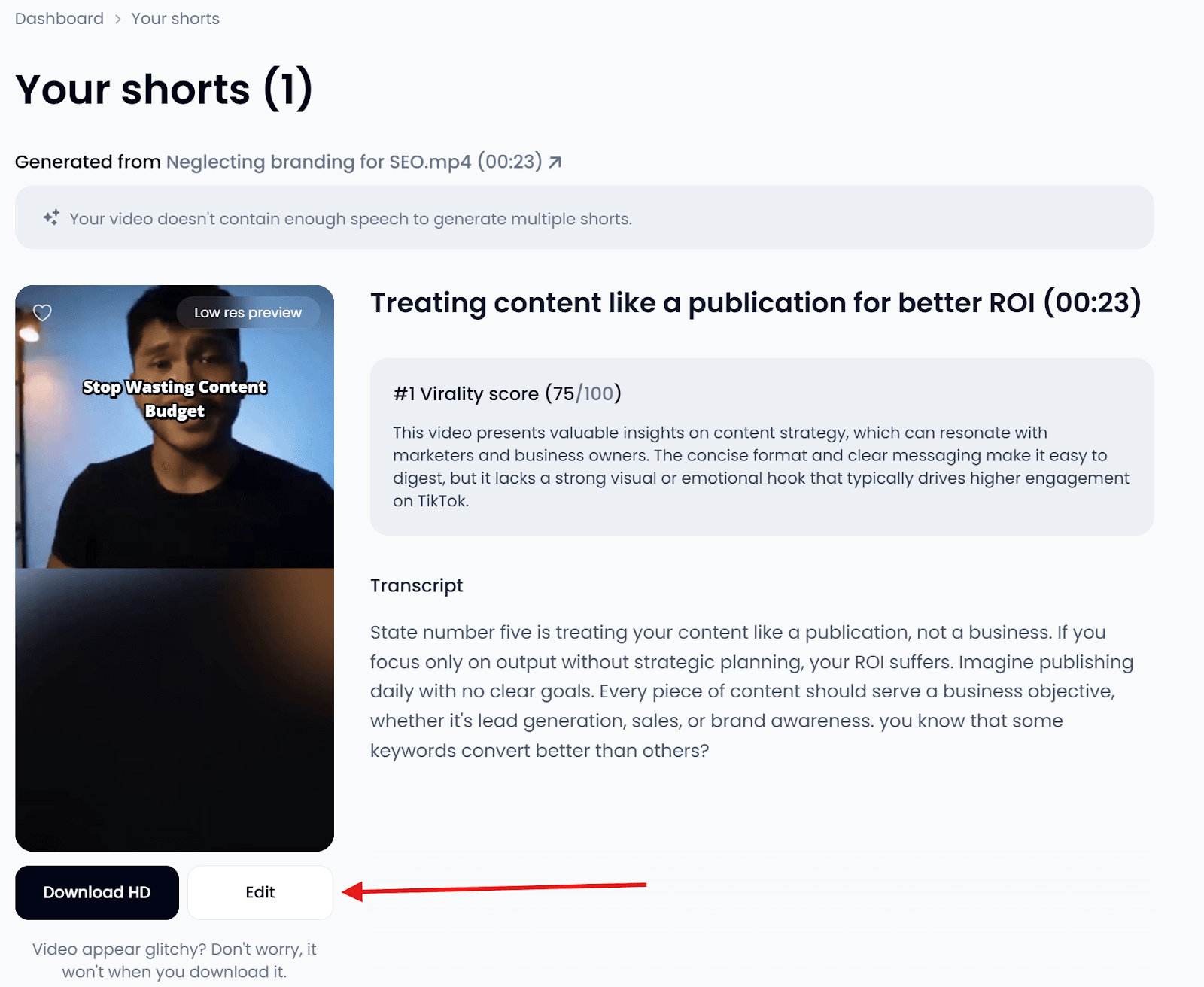 Edit Your Instagram Reel in Klap