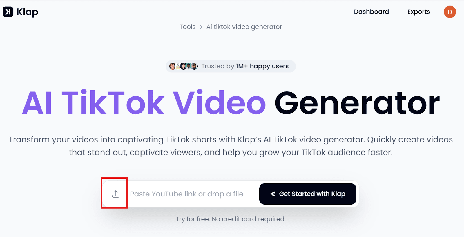 Klap TikTok Video Generator
