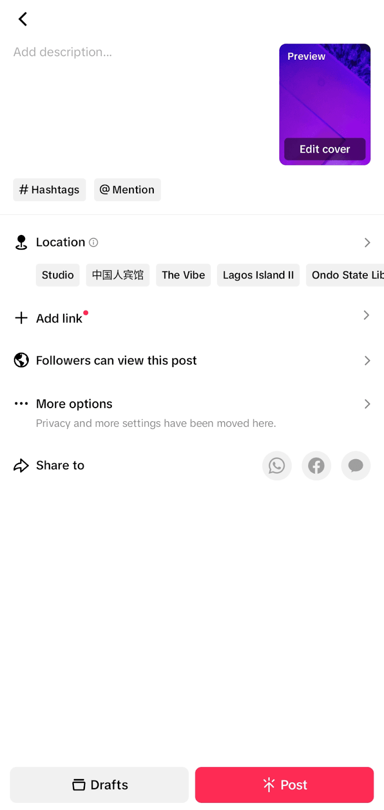 Post Your Edited TikTok