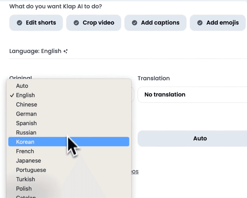 Klap Language Support and Accessibility