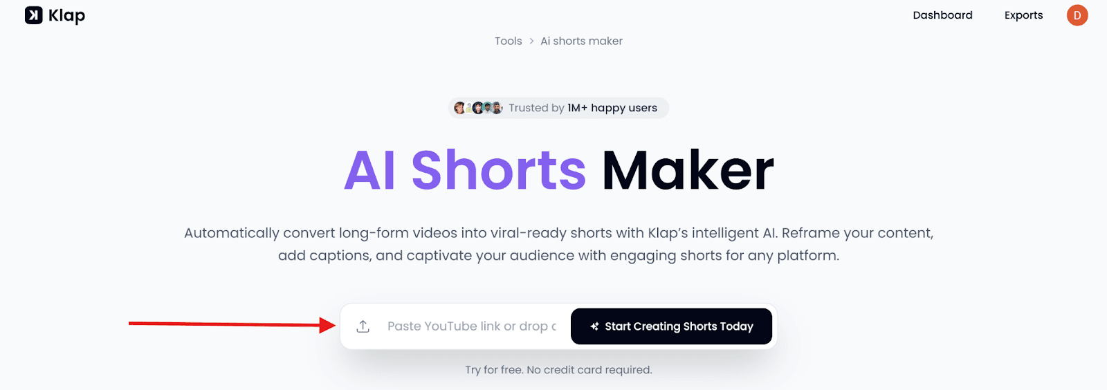 Klap AI Shorts Maker Upload