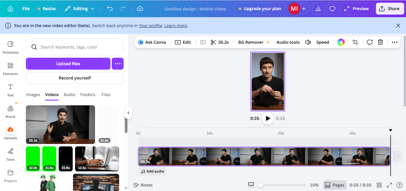 Canva Video in Canvas