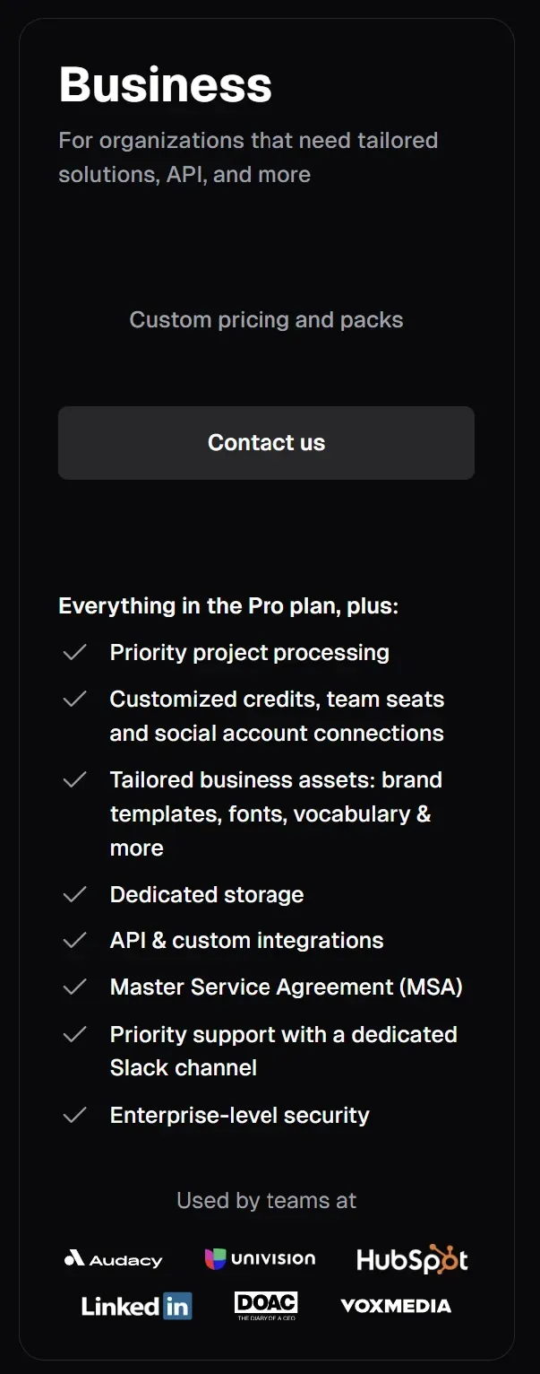 Opus Clip Business Plan
