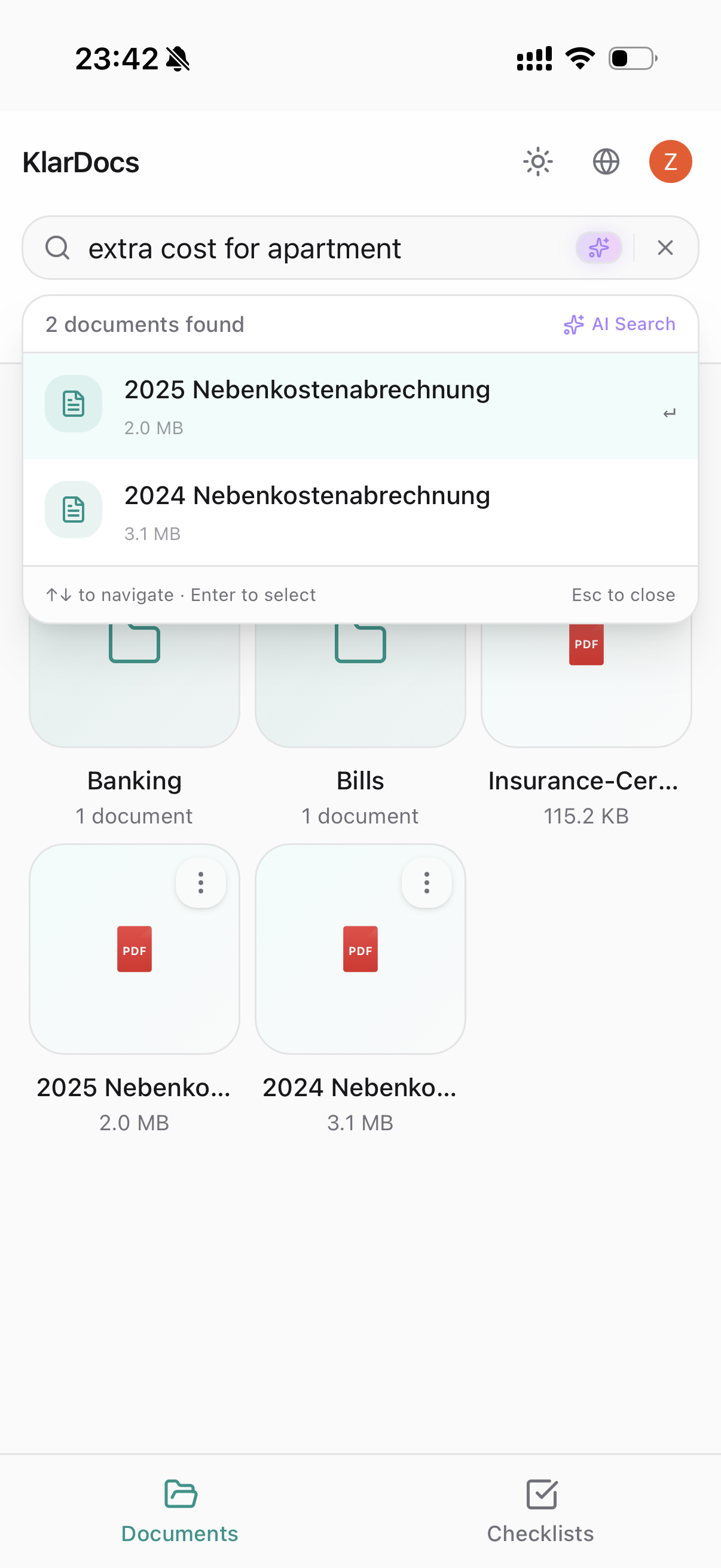Search by meaning — in your language
