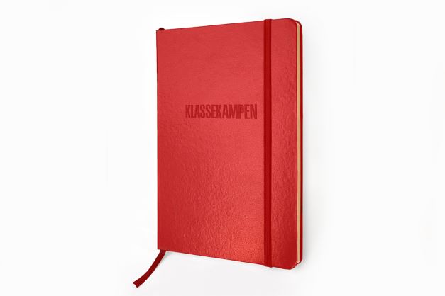 Klassekampens notatbok i rødt