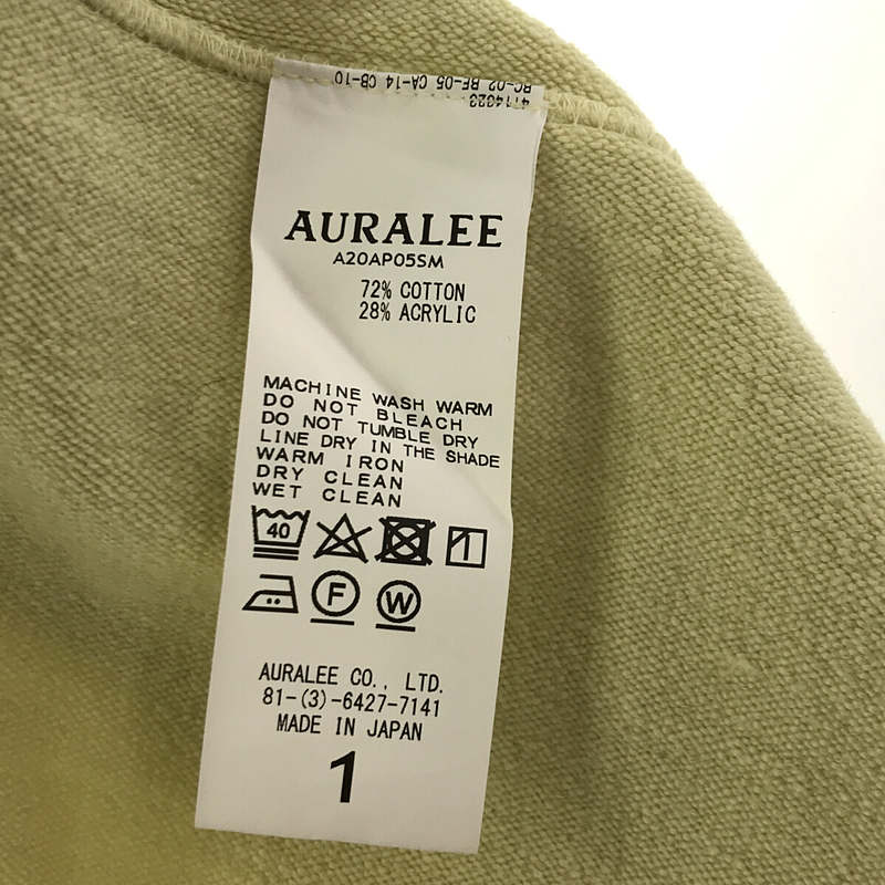 AURALEE / オーラリー SUPER MILLED SWEAT CUT-OFF P/O