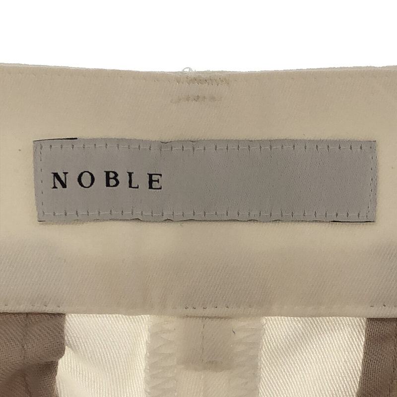 NOBLE / ノーブル ドライコットンリネンステップヘムパンツ