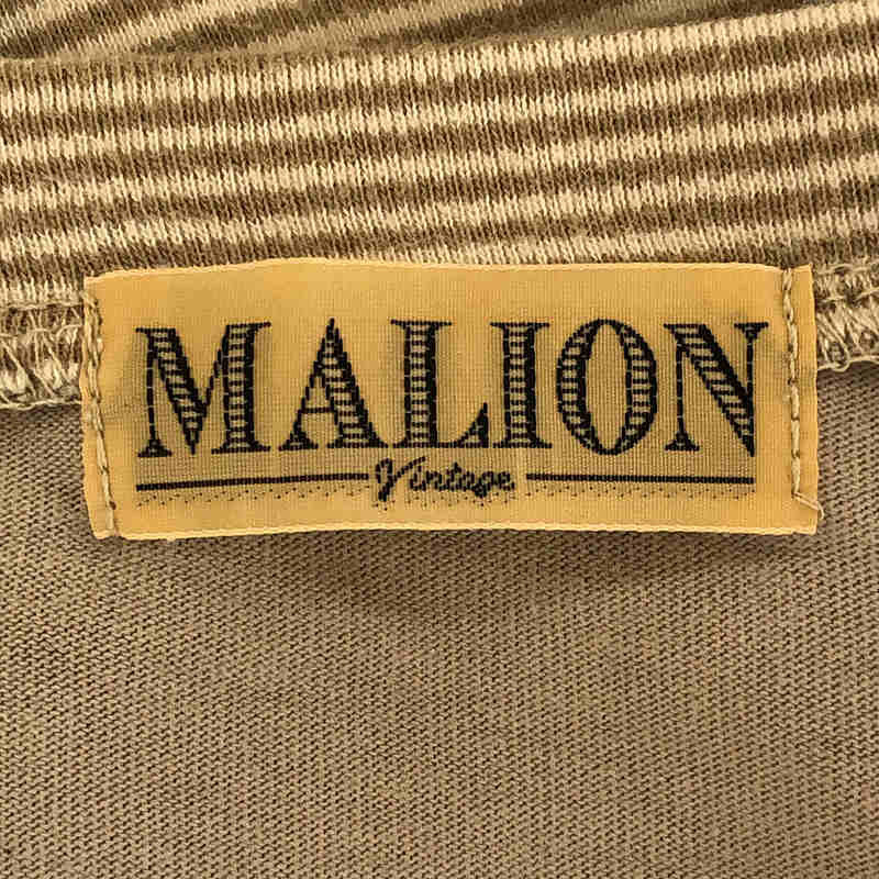 MALION vintage / マリオンヴィンテージ リメイクパッチワークボーダーカットソー