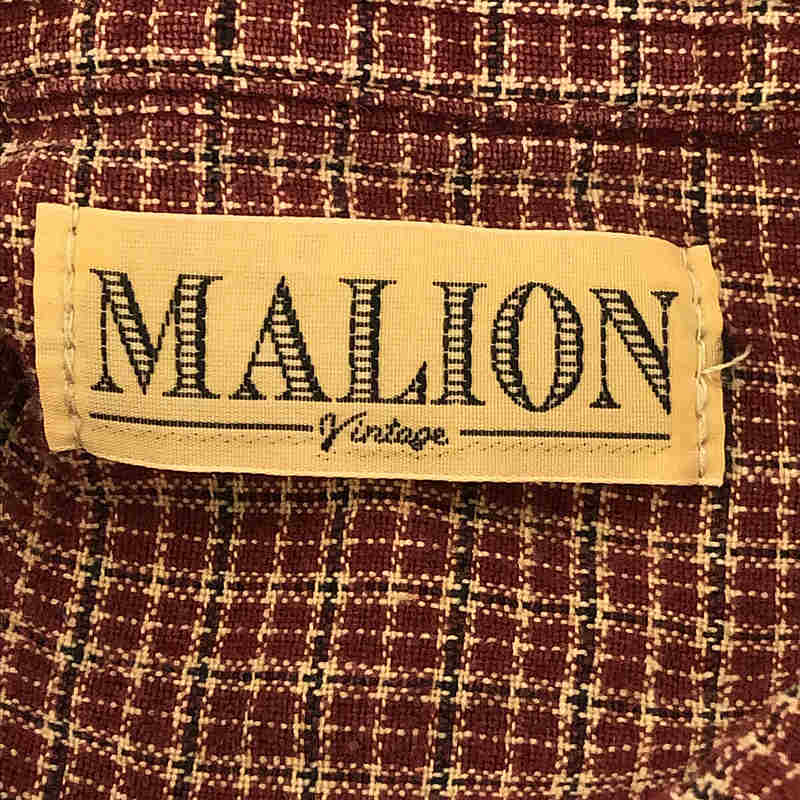MALION vintage / マリオンヴィンテージ リメイクボタンダウンシャツ