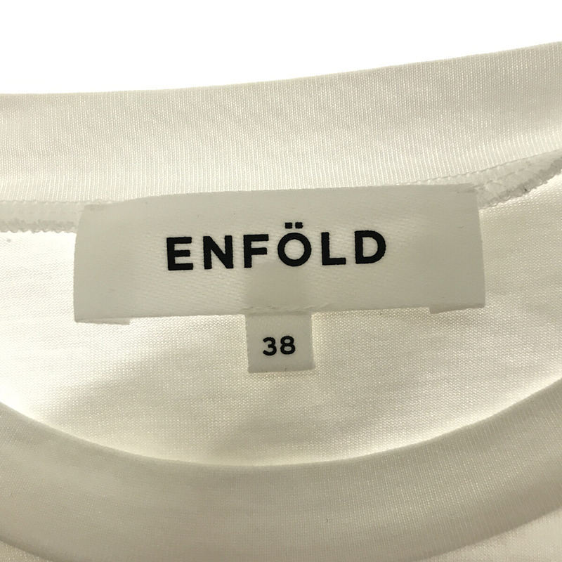ENFOLD / エンフォルド STAPLE天竺 Decorative T-SHIRT